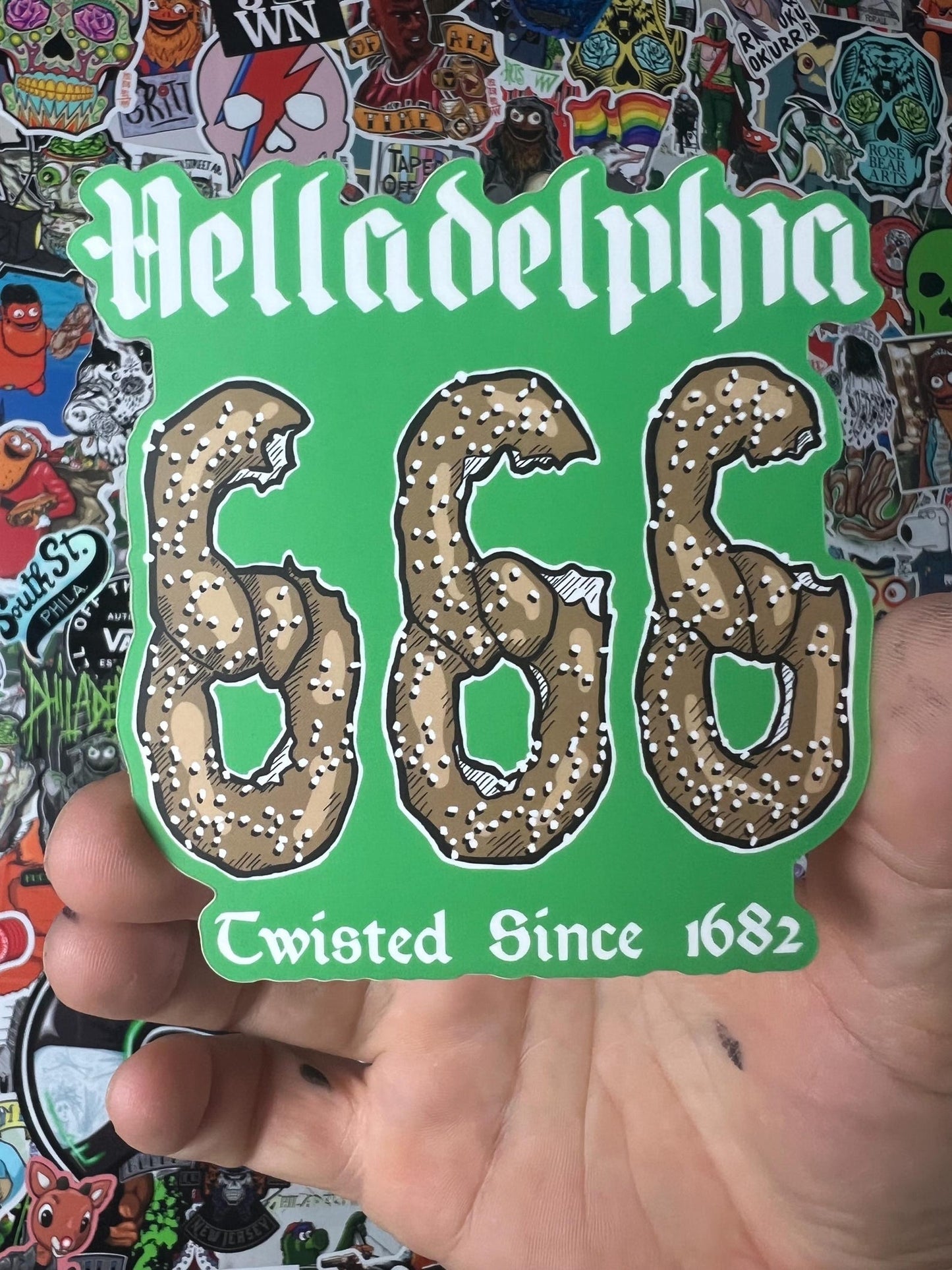 666 Helladelphia Pretzel STiCKER