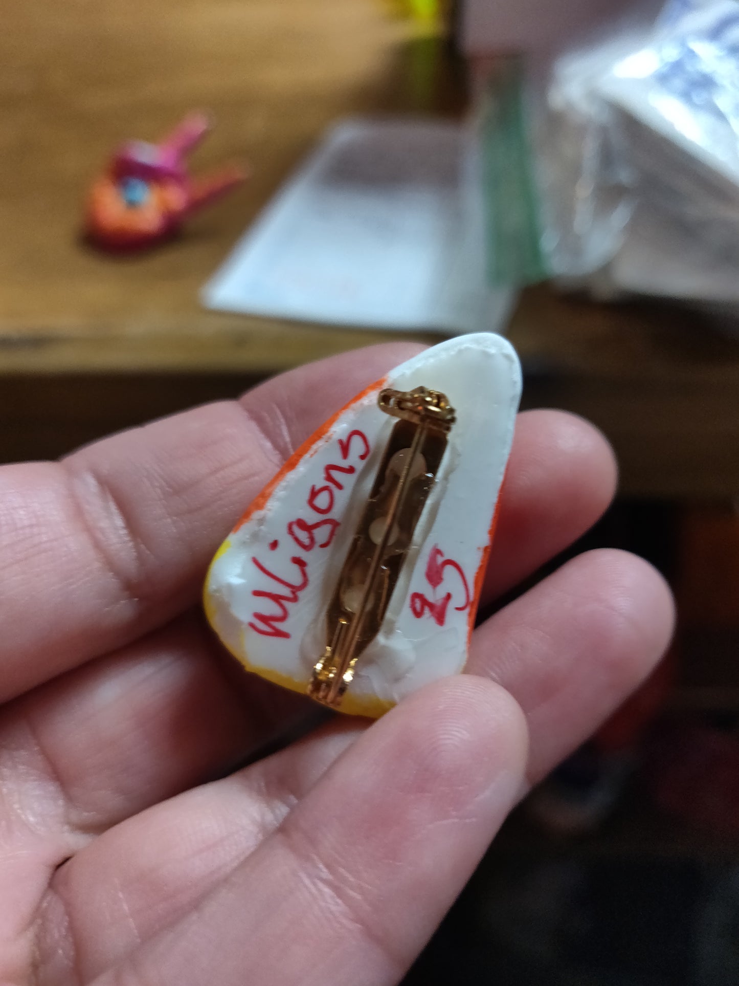 Candy Corn Hand-sculpted PiN / BROOCH