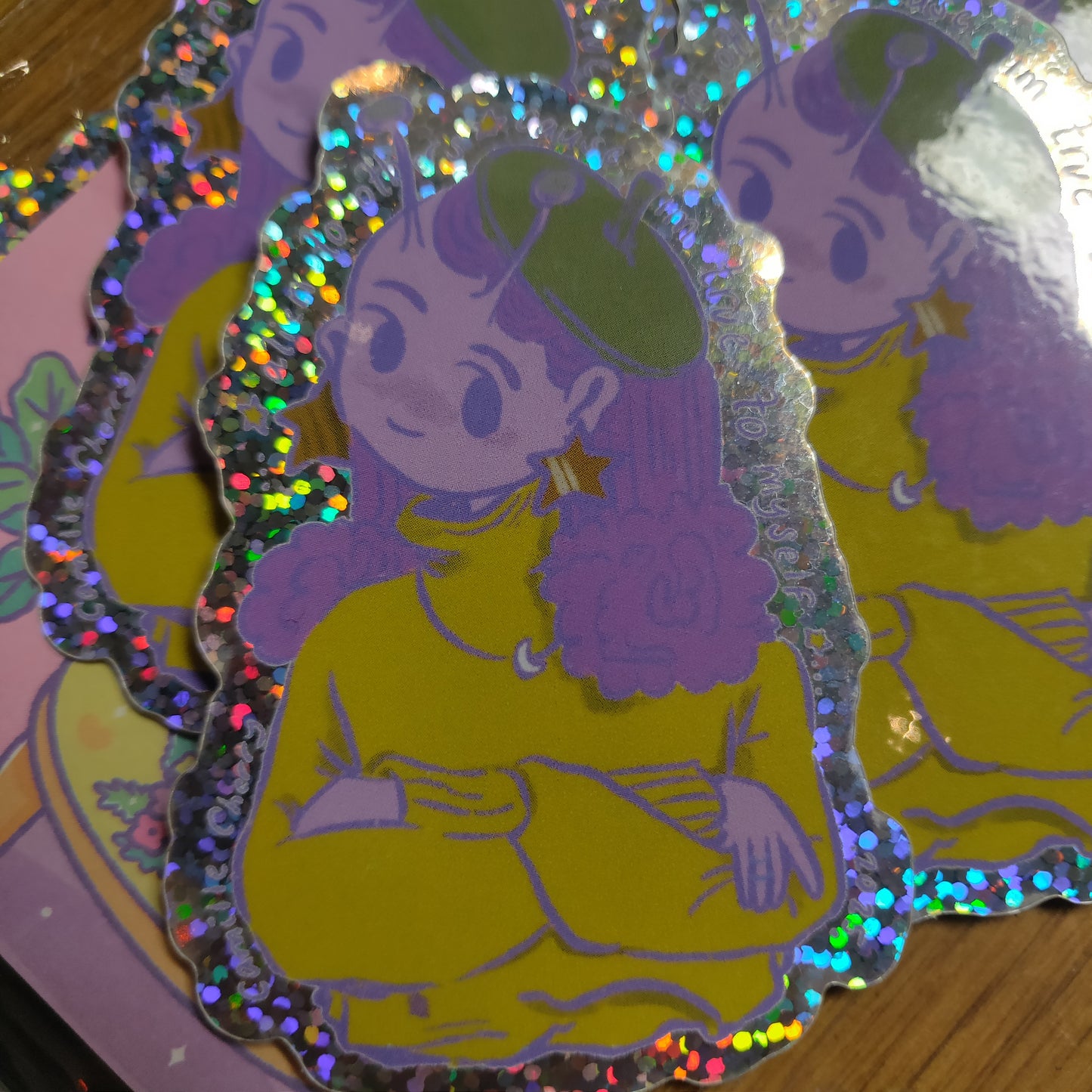 Alien to Others Cause I'm True to Myself STiCKER by Camille Cherry