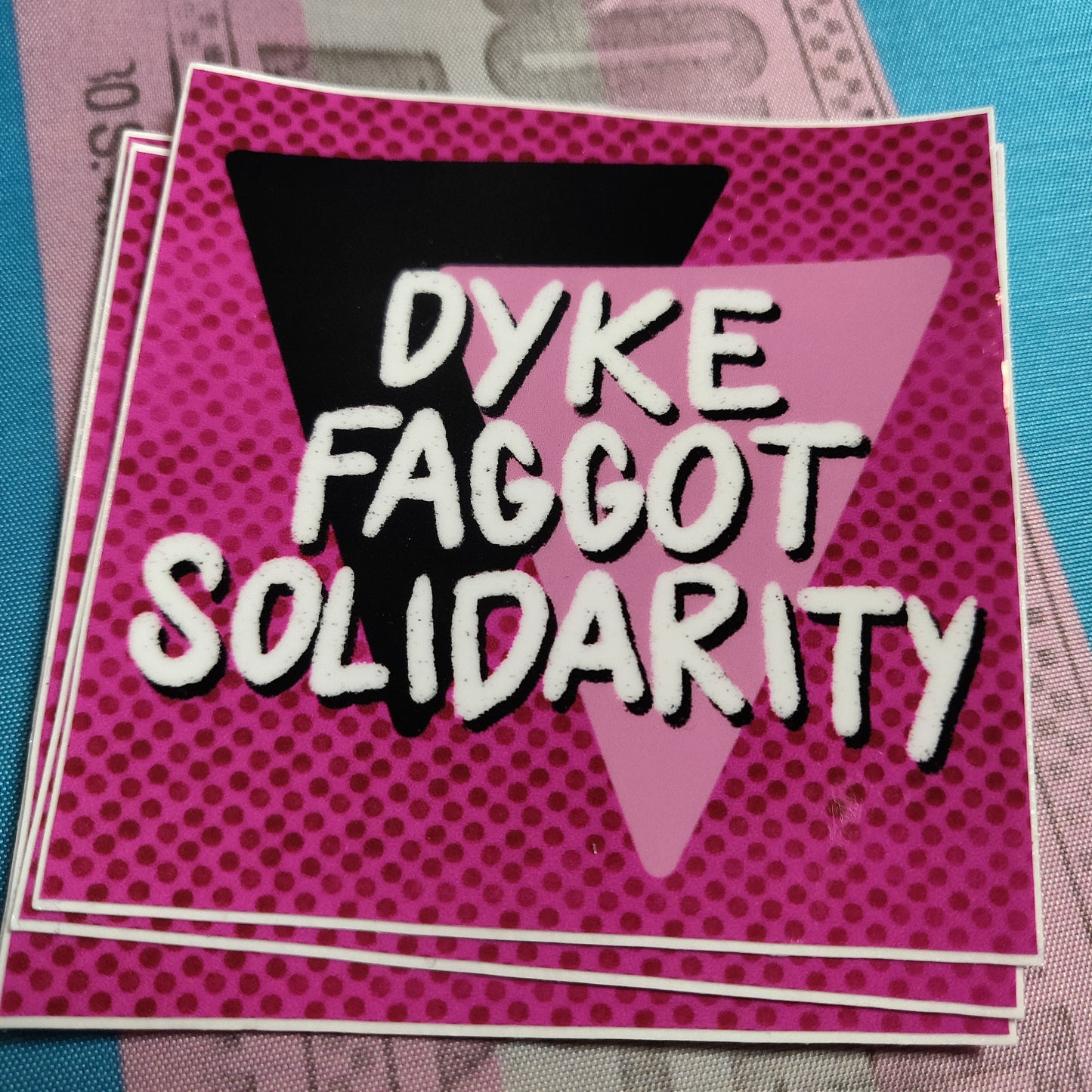 Dyke Faggot Solidarity STiCKER