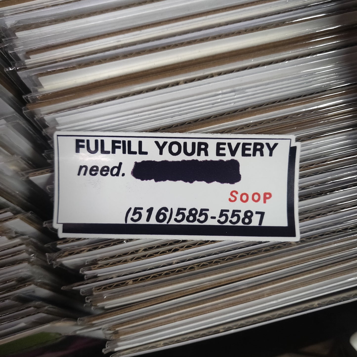 Back Page Soop Ad STiCKER Fulfill Your Every Need