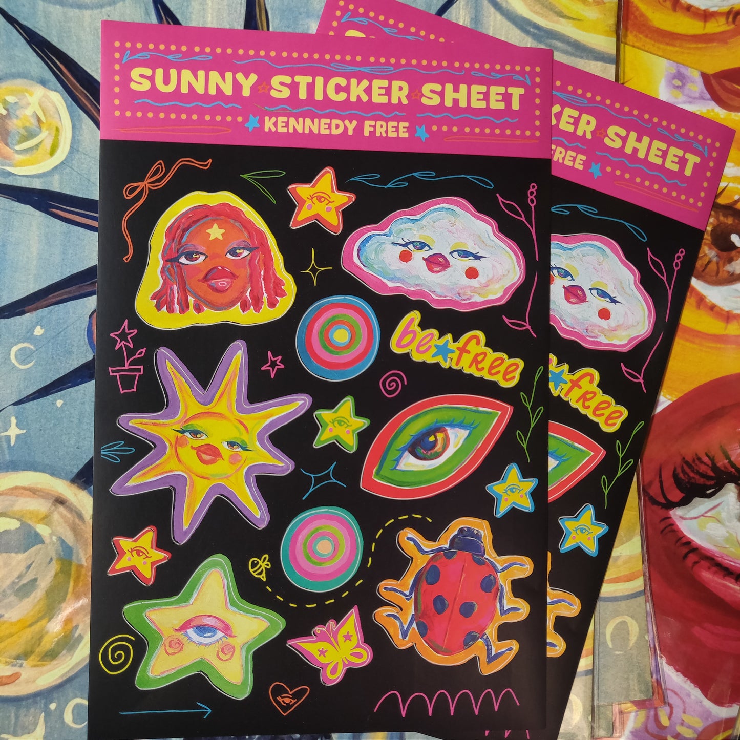 Sunny STiCKER SHEET by Kennedy Free