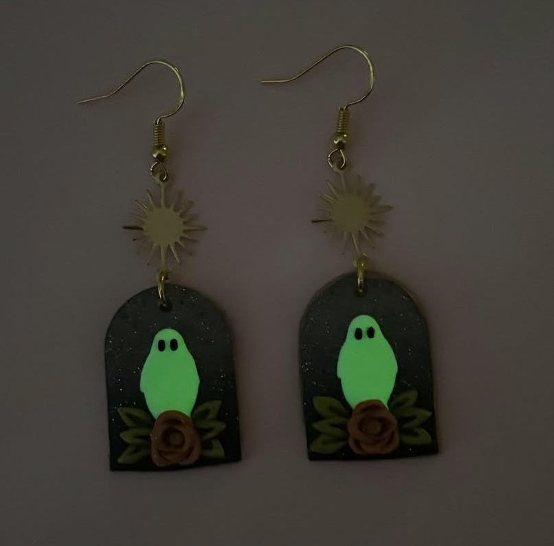 Celestial Ghost EARRiNGS by Gay Clay