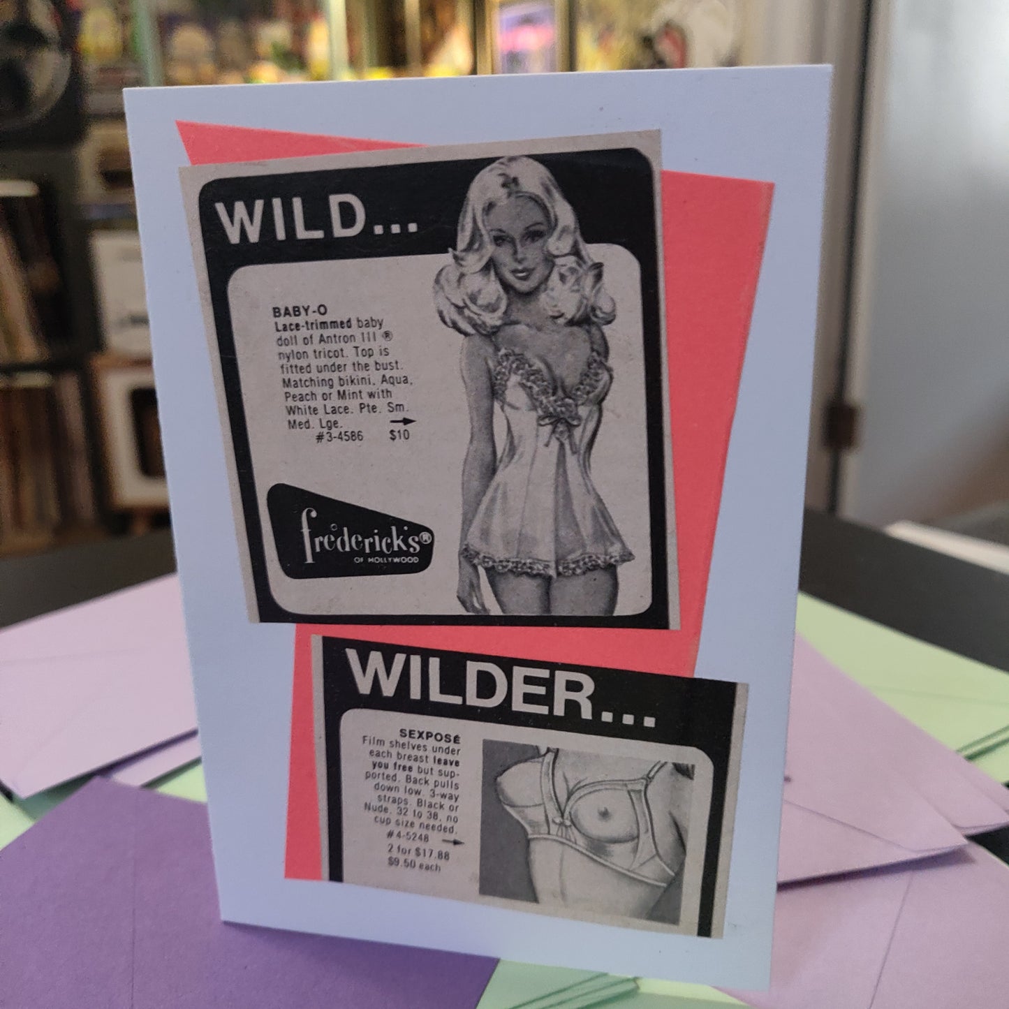 18+ Vintage Wild... Ad Collage GREETiNG CARD