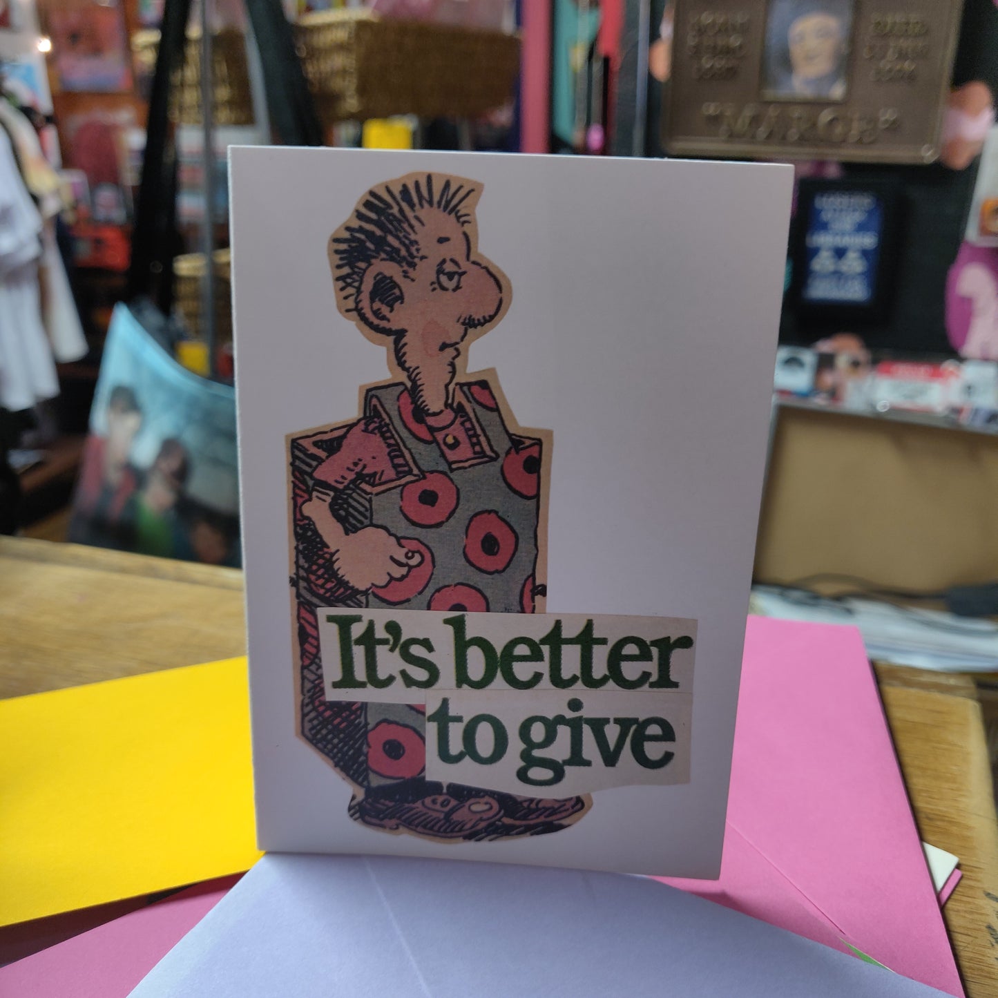 It's Better to Give Collage GREETiNG CARD