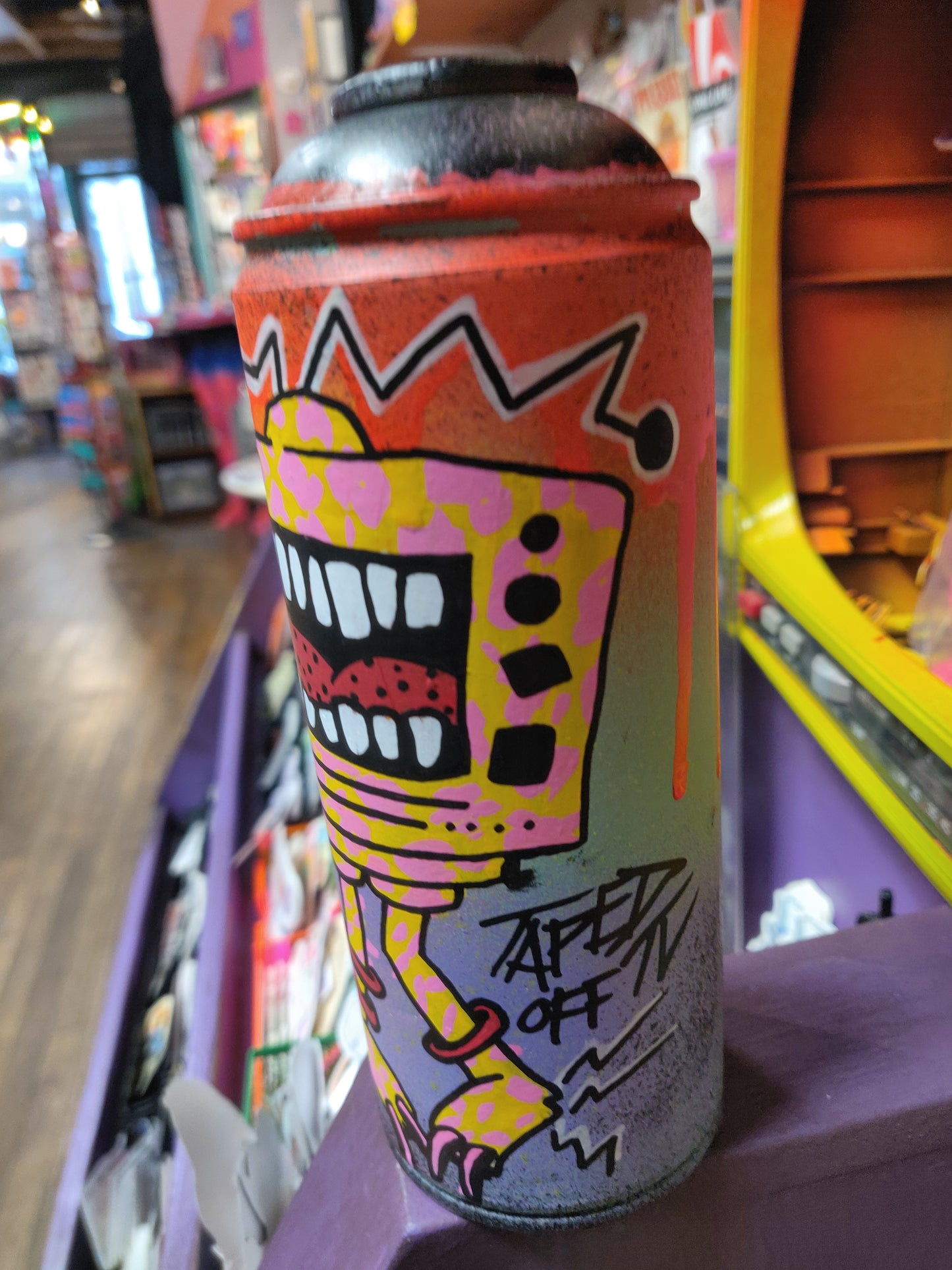 TV Monster Spray Paint Cans by @TapedOffTV