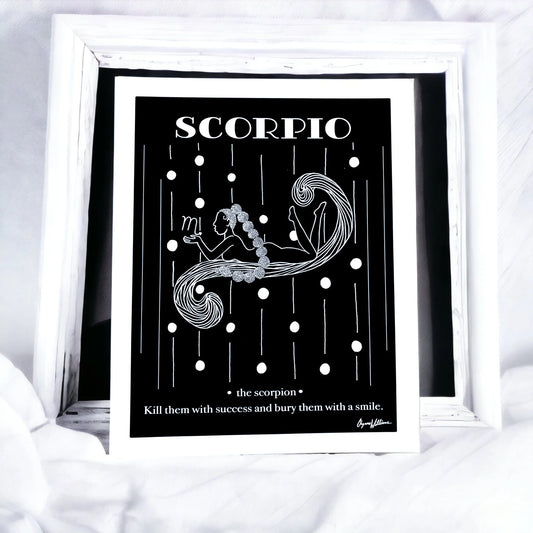 Scorpio Zodiac PRiNT by Solo Souls