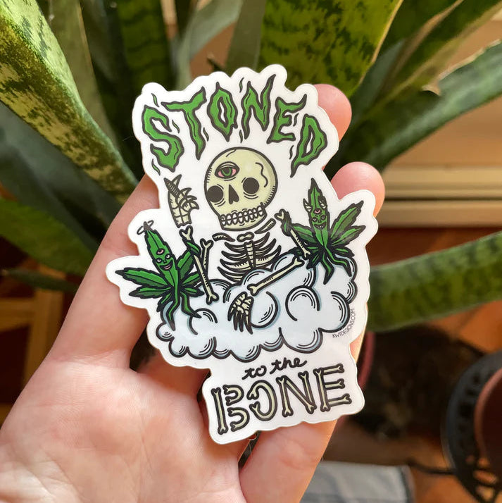 Stoned To The Bone STICKER