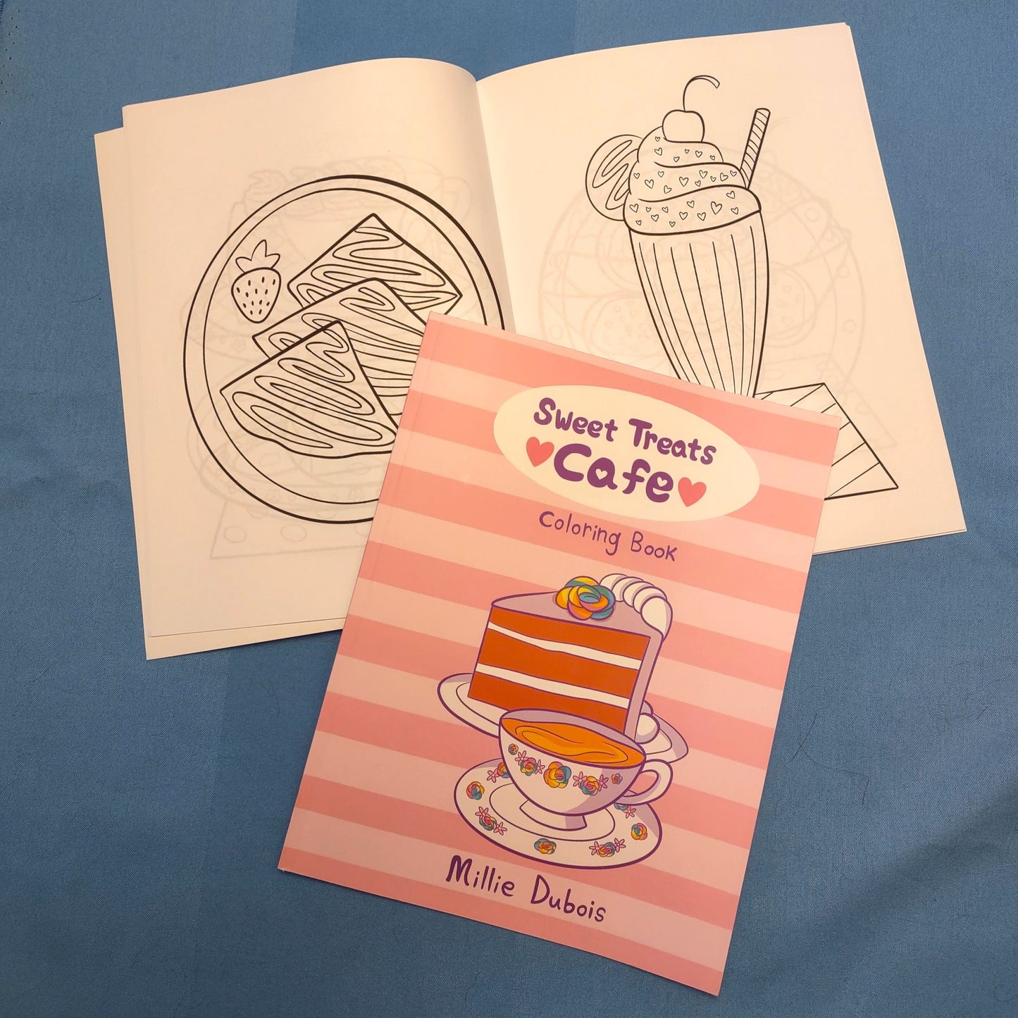 Sweet Treats Cafe COLORING BOOK by Millie Dubois
