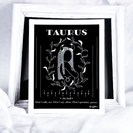 Taurus Zodiac PRiNT by Solo Souls