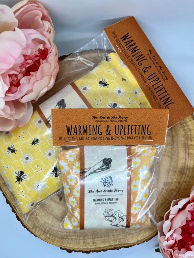 Warming & Uplifting Herbal Aromatherapy Pouch, Hot/Cold Pack