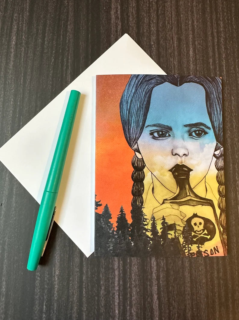 Poison Wednesday GREETiNG CARD