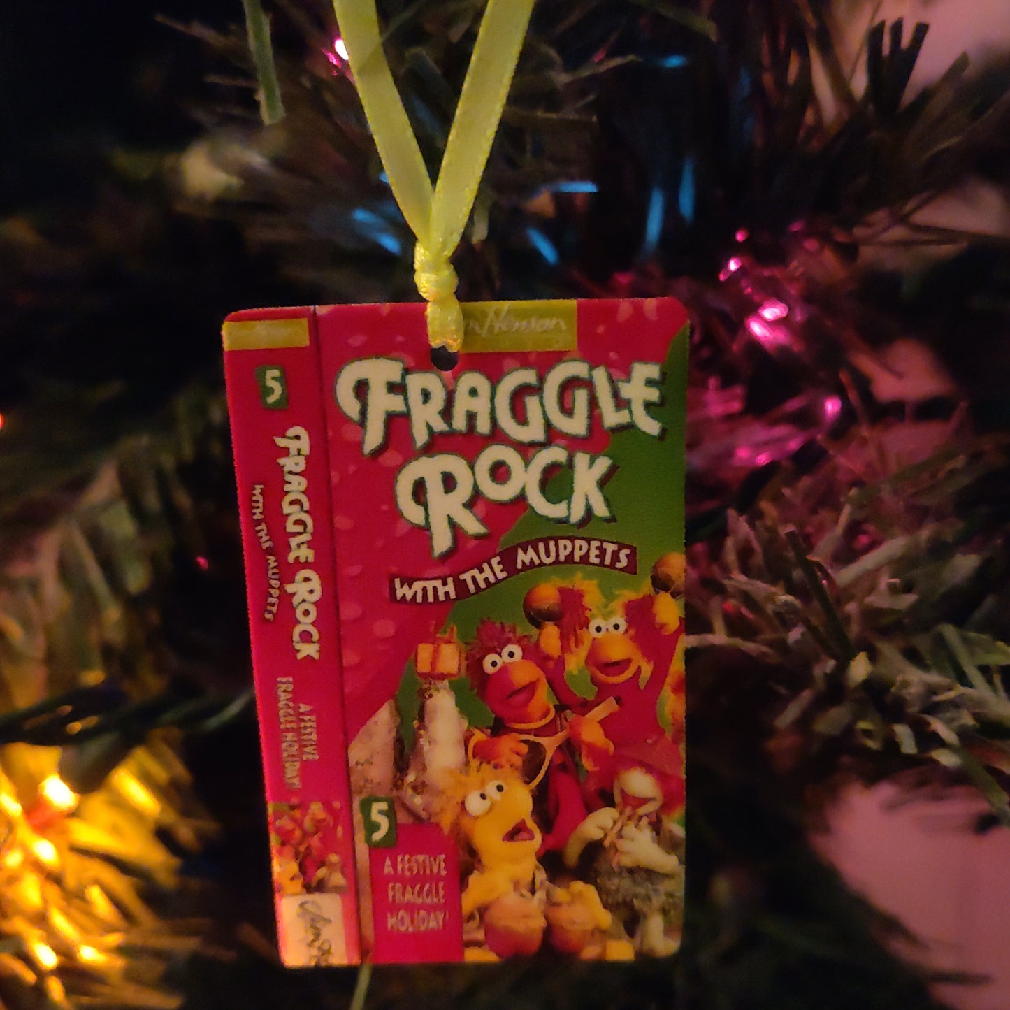 Christmas VHS Tape ORNAMENTs