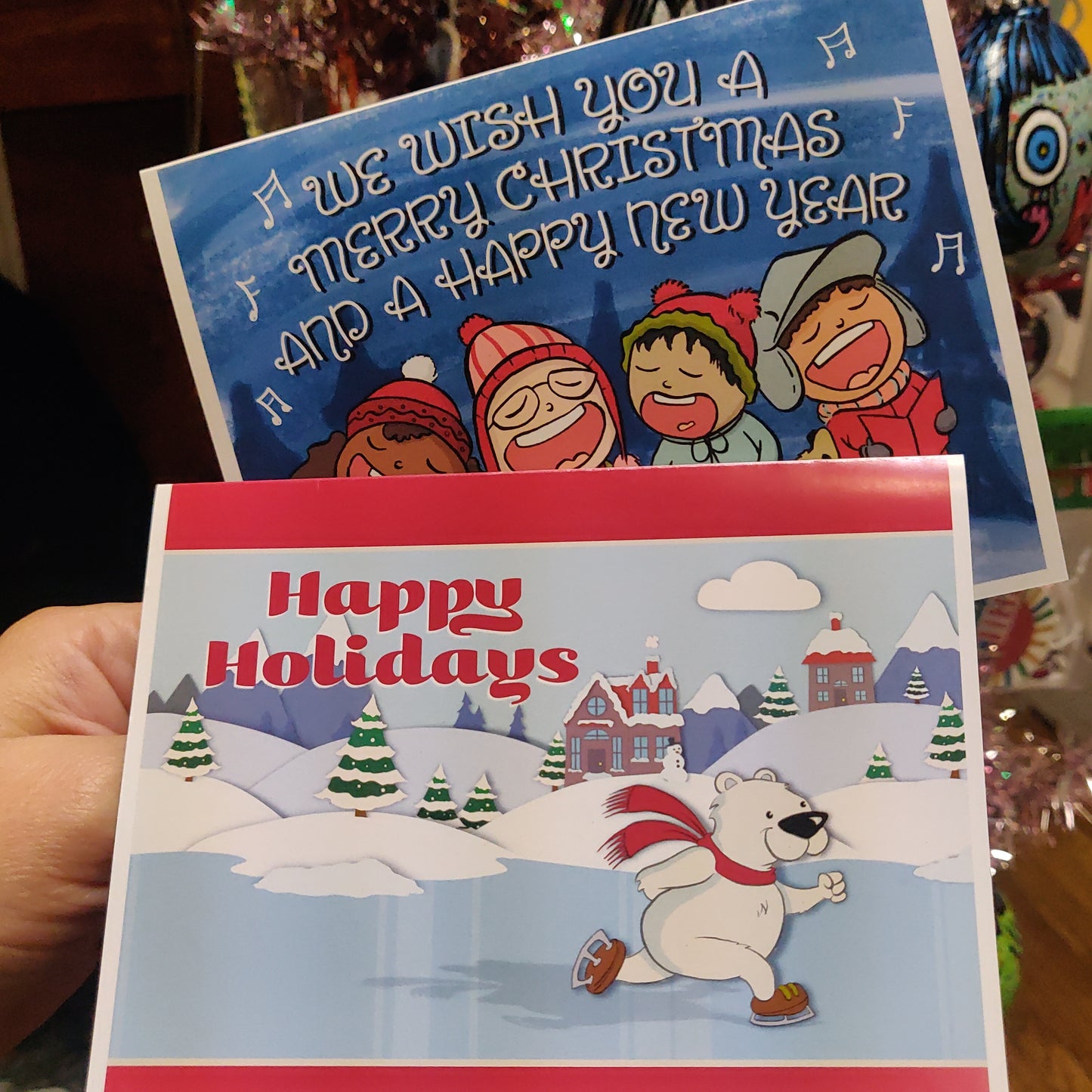 We Wish You Carolers GREETING CARD