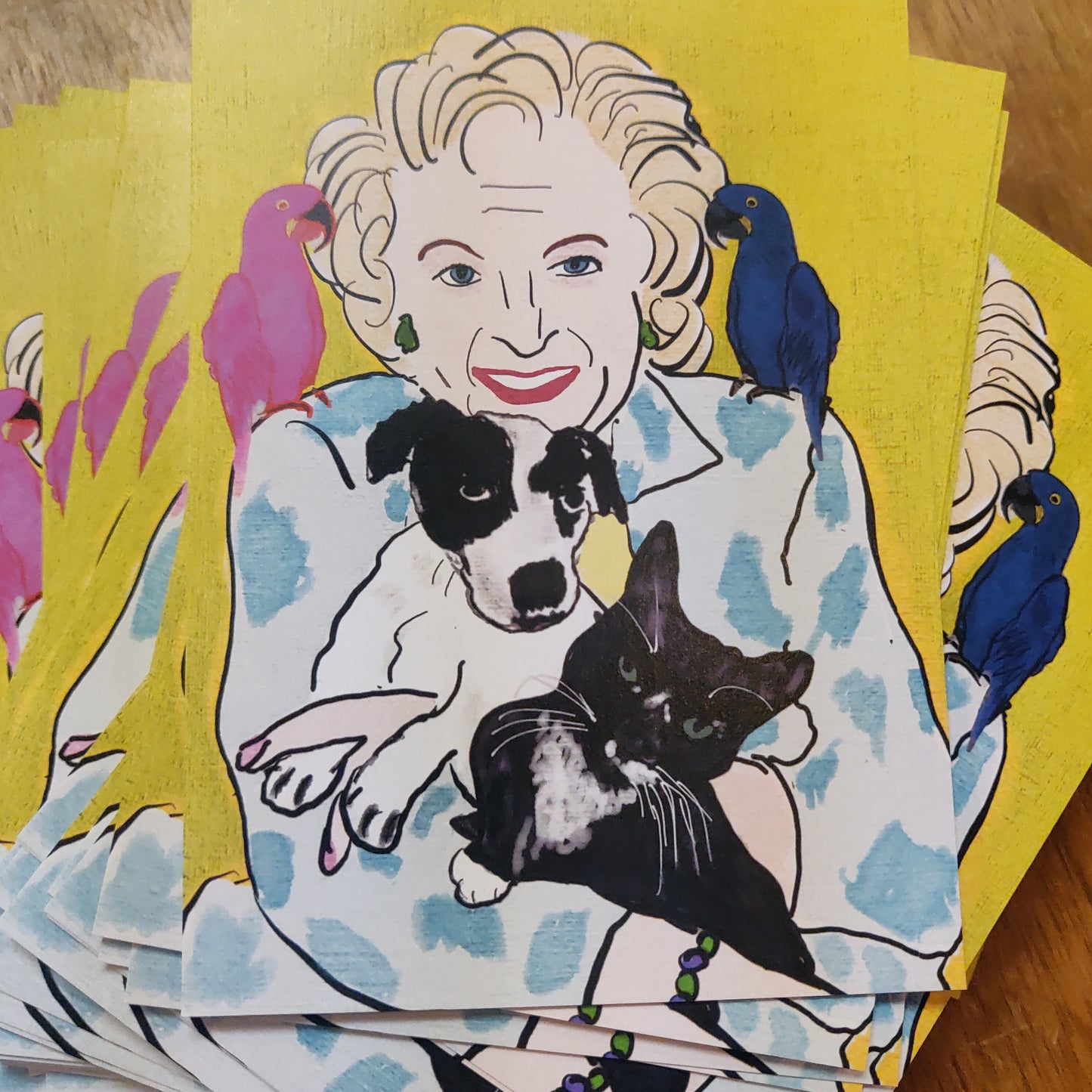 Betty White Bday POSTCARD (100% of sales donated to Morris Animal Rescue)