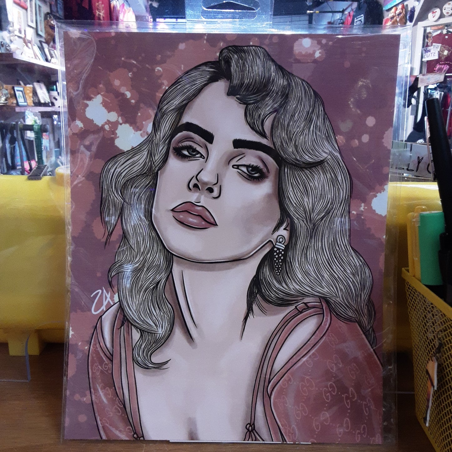 Billie Eilish PRINT by Burden on Society