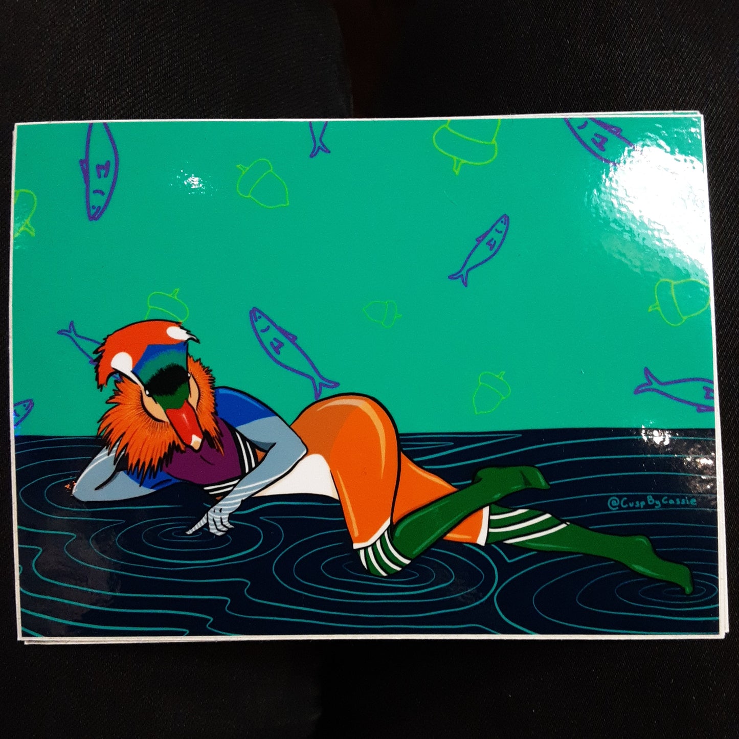 Sexy Duck Large STICKER