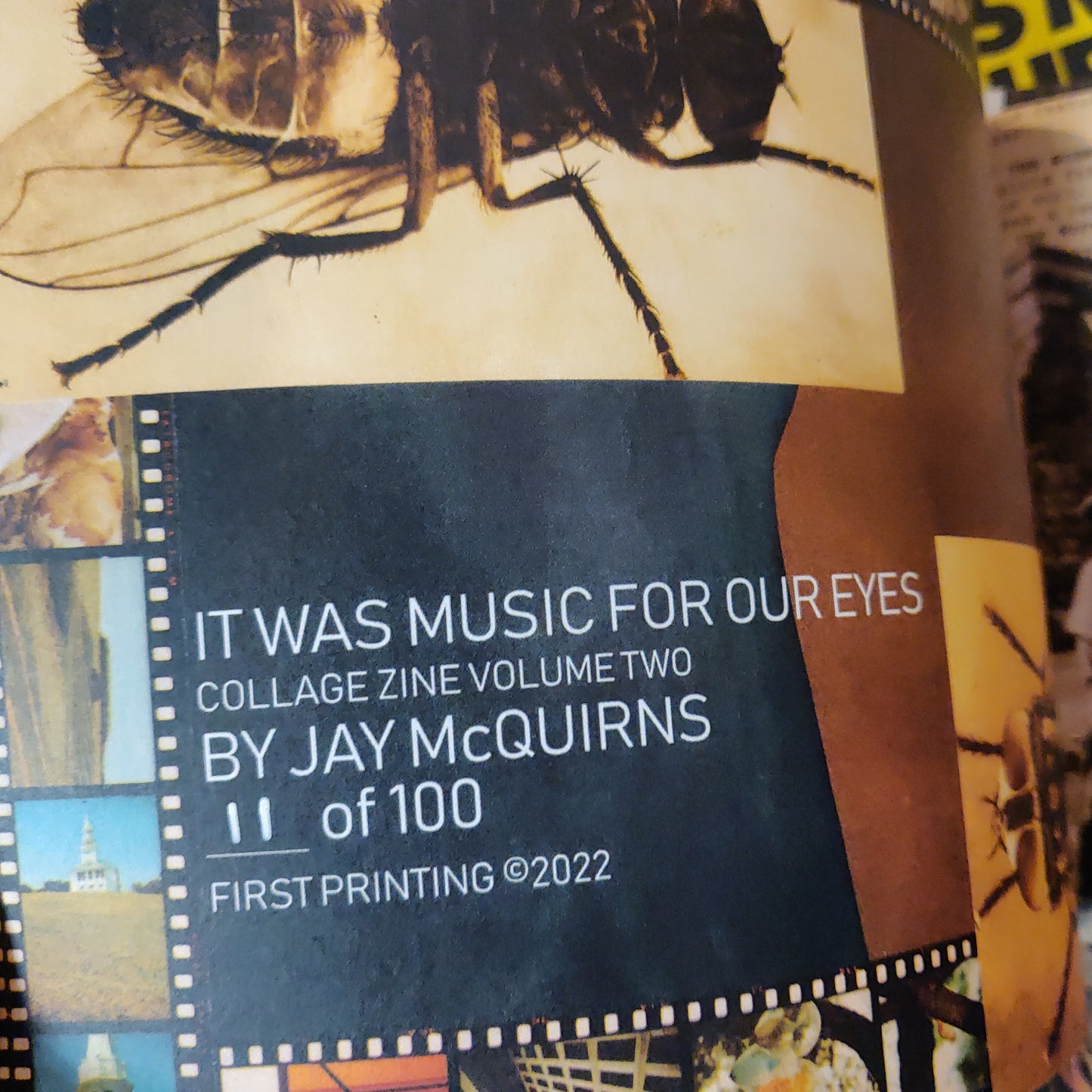 It Was Music for Our Eyes Collage ZiNE