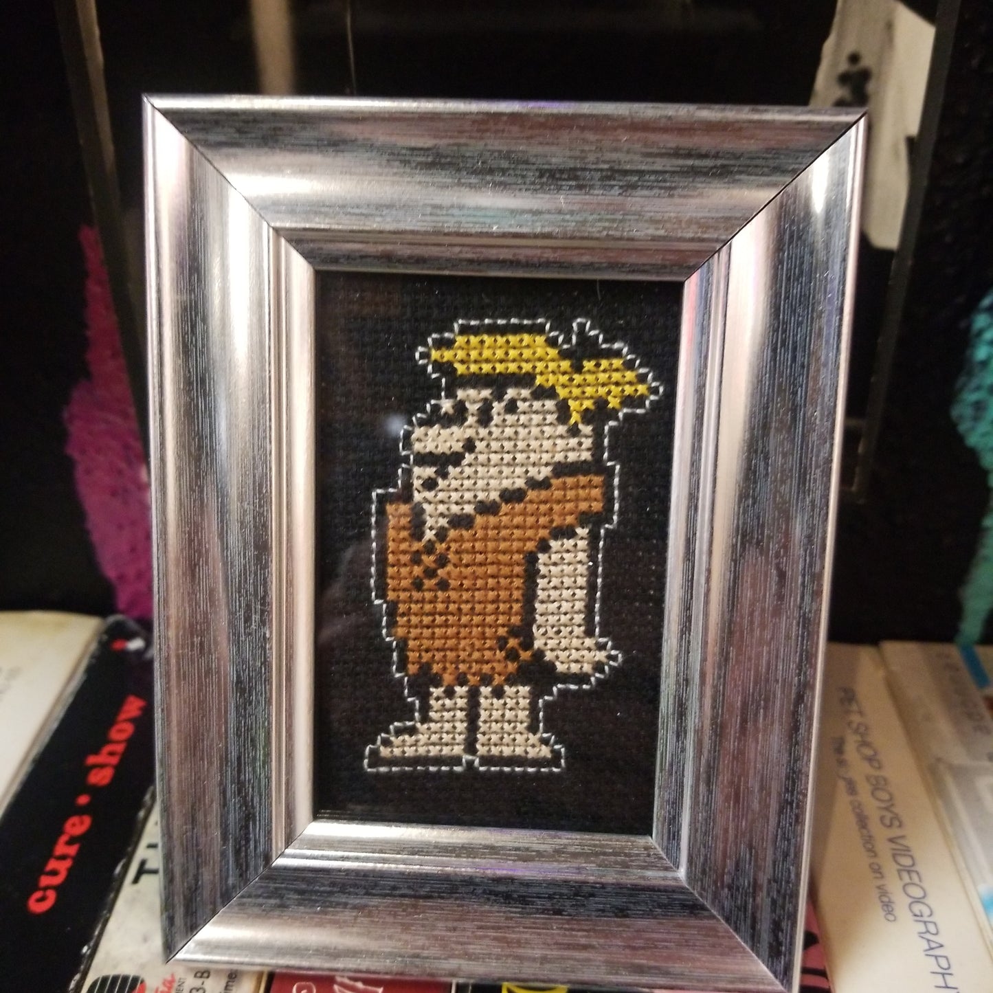 Barney Framed Cross-Stitch