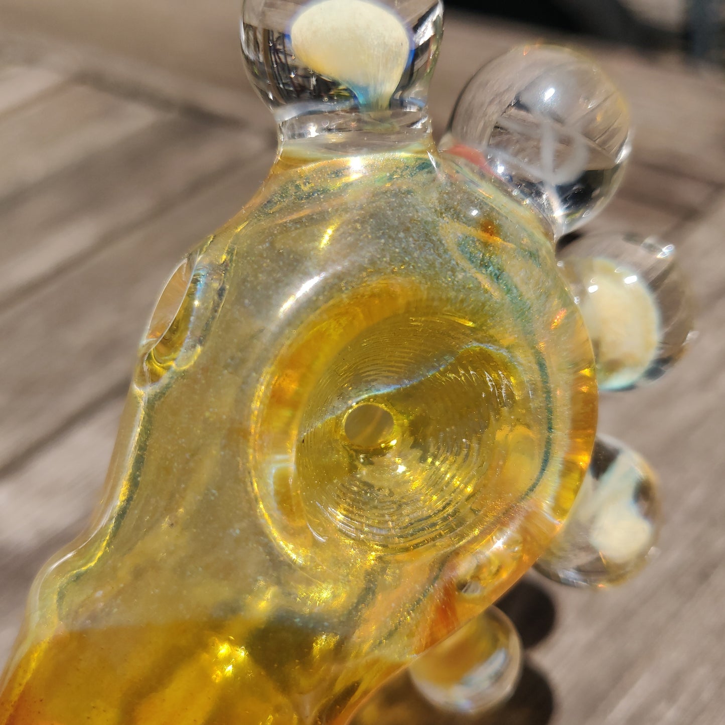 Glass Piece [ Outterspace Yellow ] by W.C. Glass