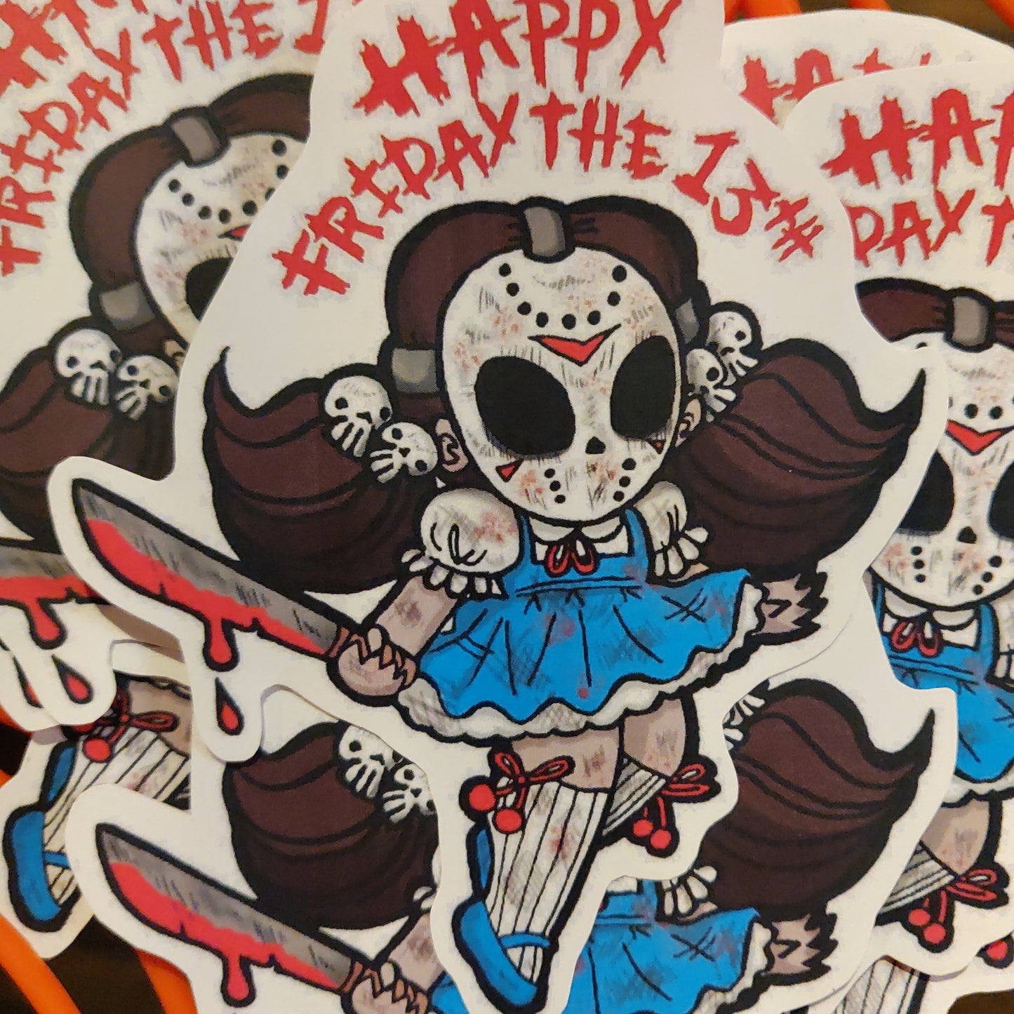 Happy Friday STICKER by Riot NJ