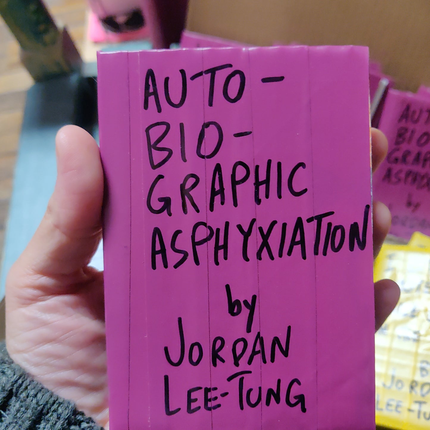 Broken Toes Heal Backward Handwritten ZiNE Collection by Jordan Lee-Tung