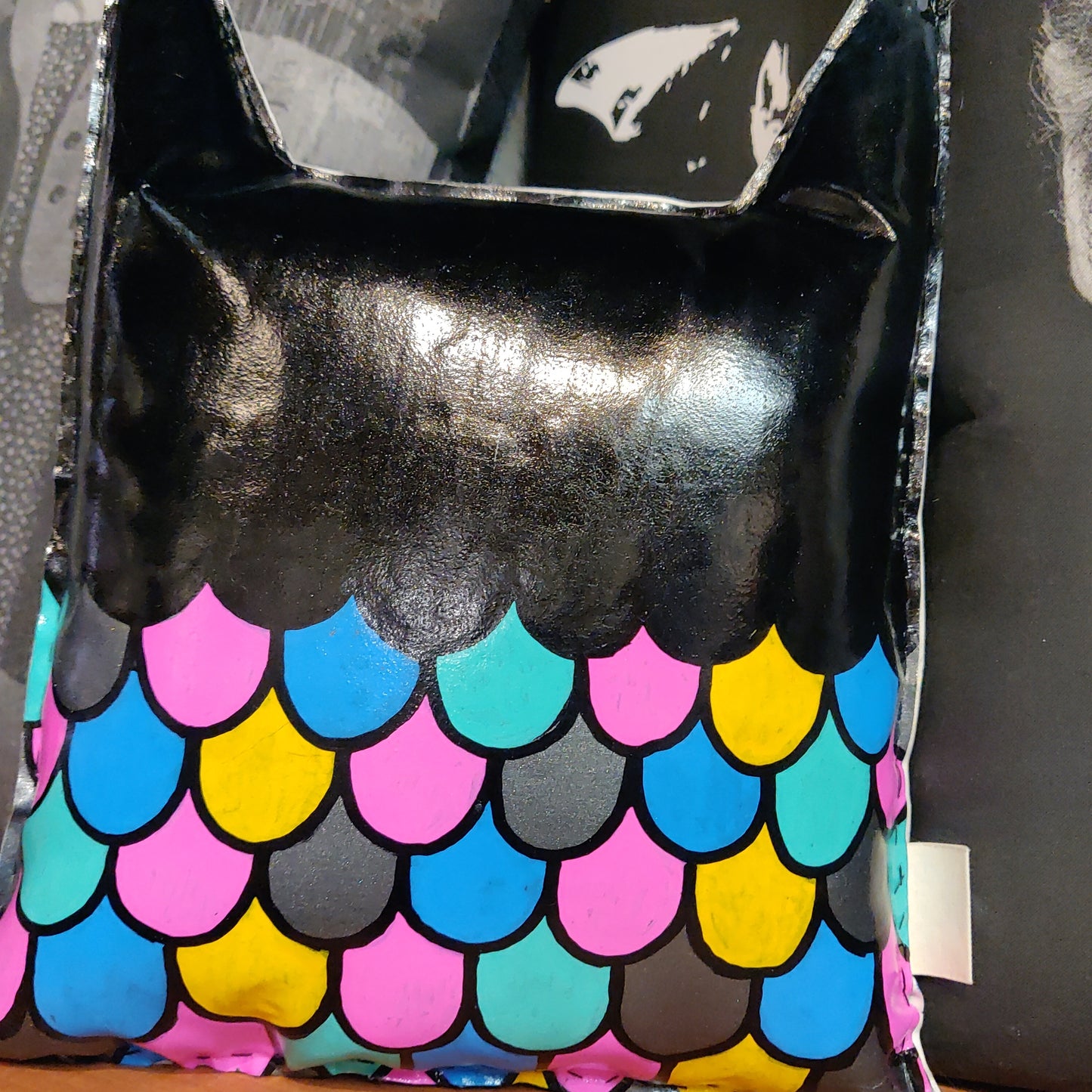 Little Owl Hand-painted Vinyl PILLOW by Little Punk People