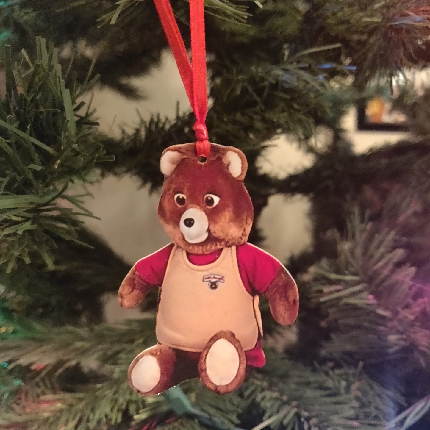 80s Teddy ORNAMENT