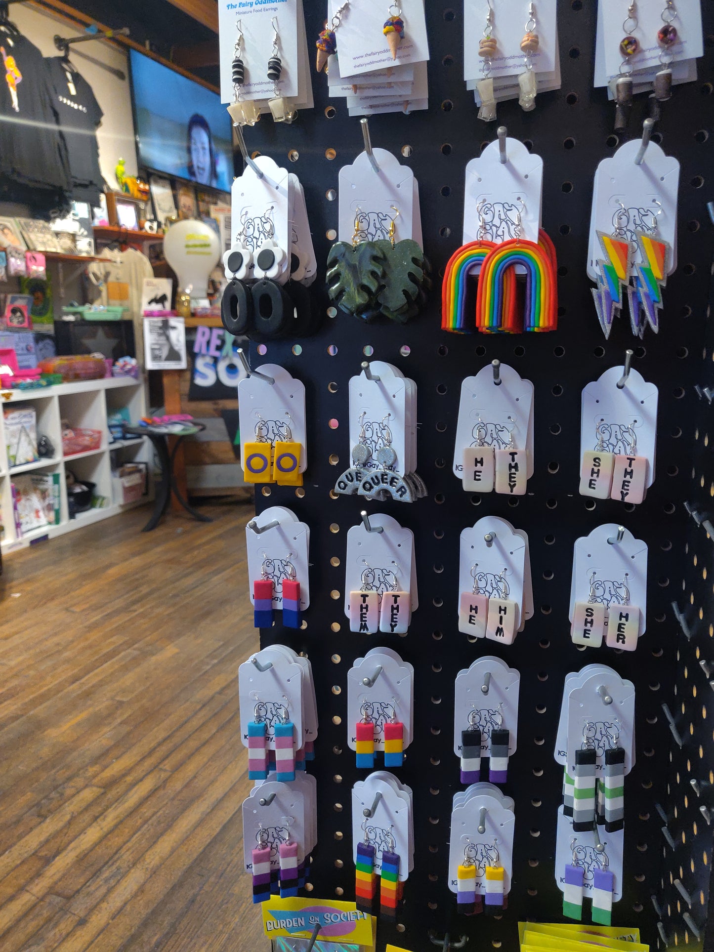 Intersex Pride EARRINGS by Gay Clay