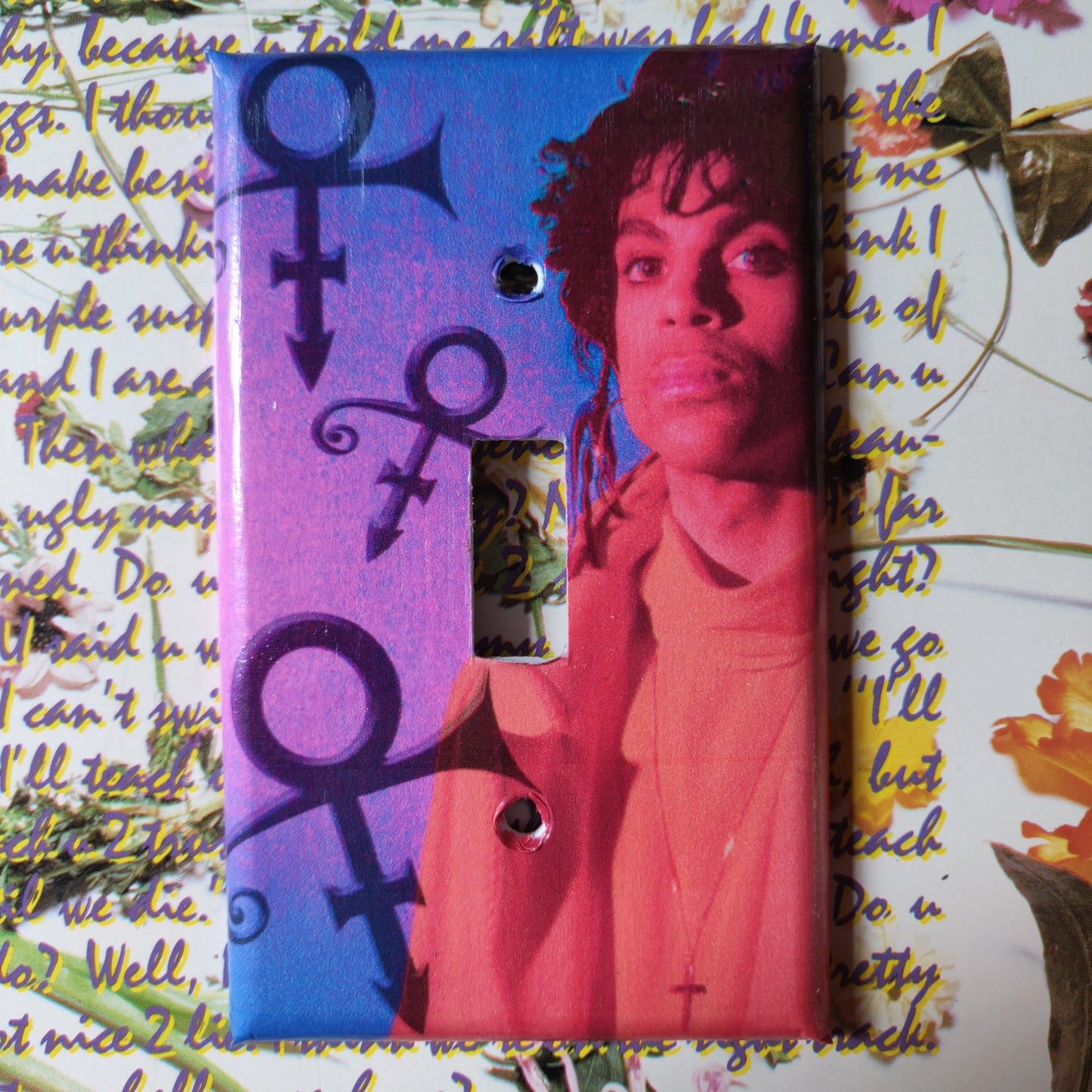 Purple One LIGHT SWITCH PLATE