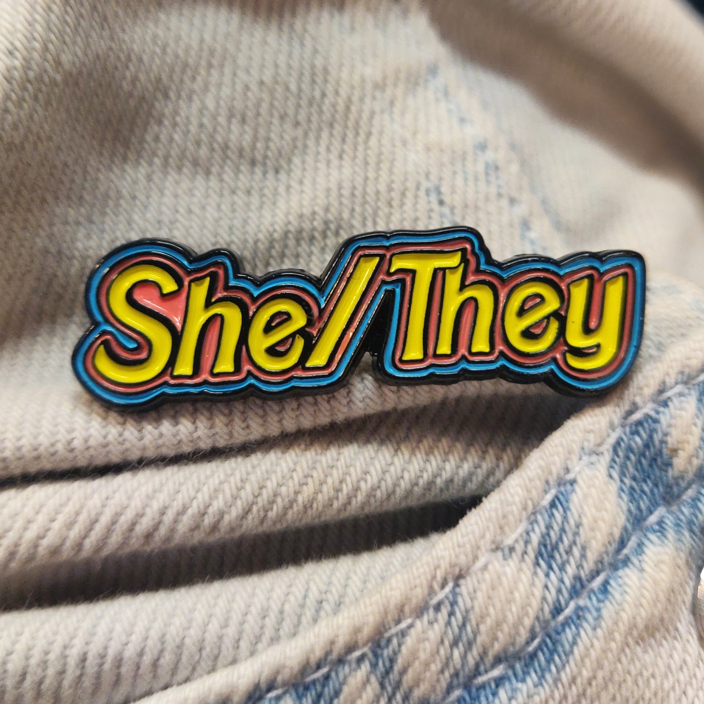 Pronoun ENAMEL PINs by Miller Potoma