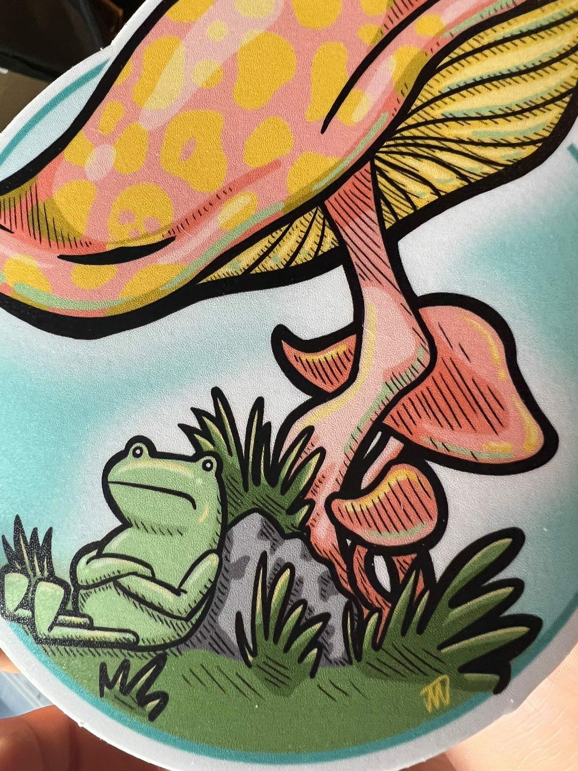 Mushroom Frog STICKER