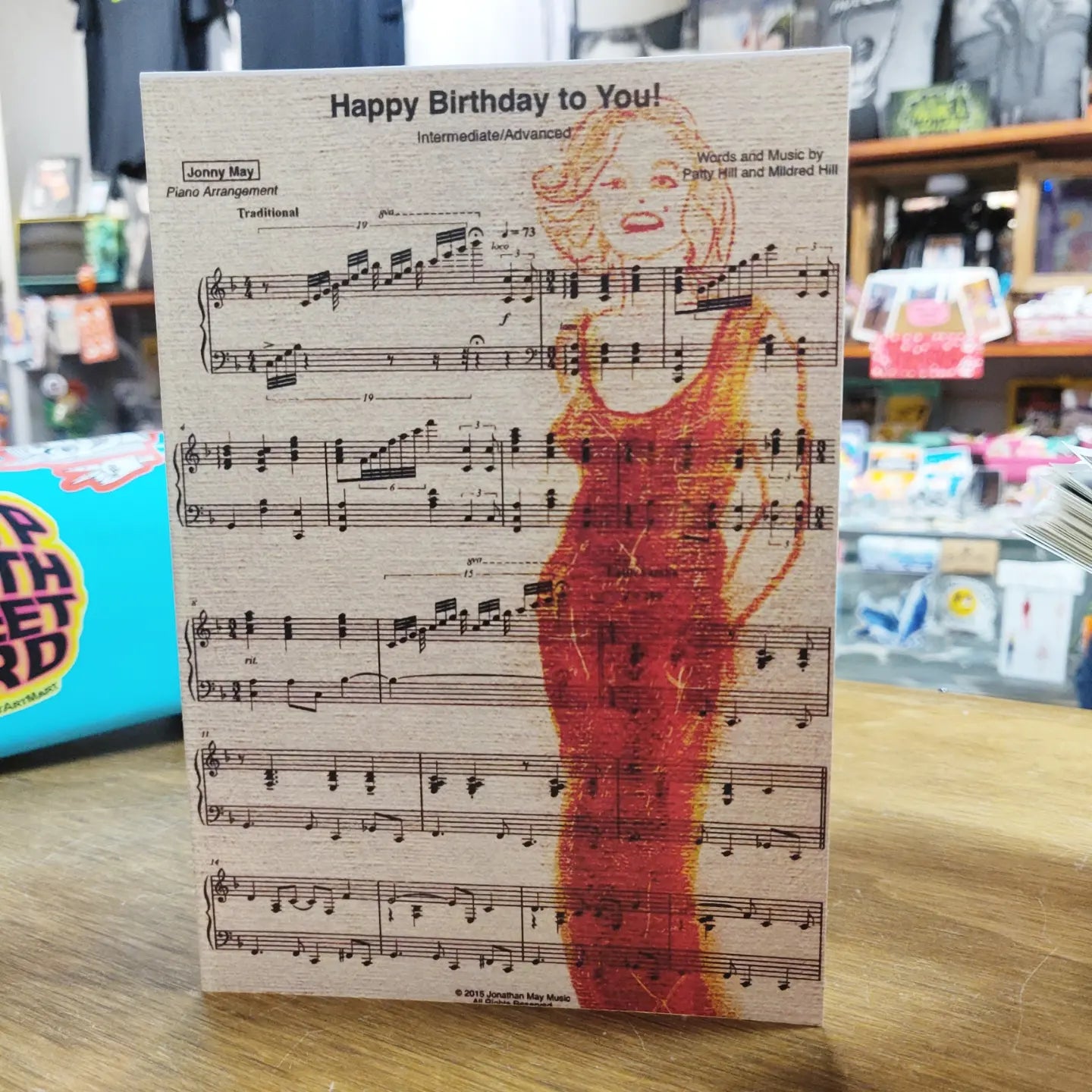 Happy Birthday Sheet Music GREETING CARD