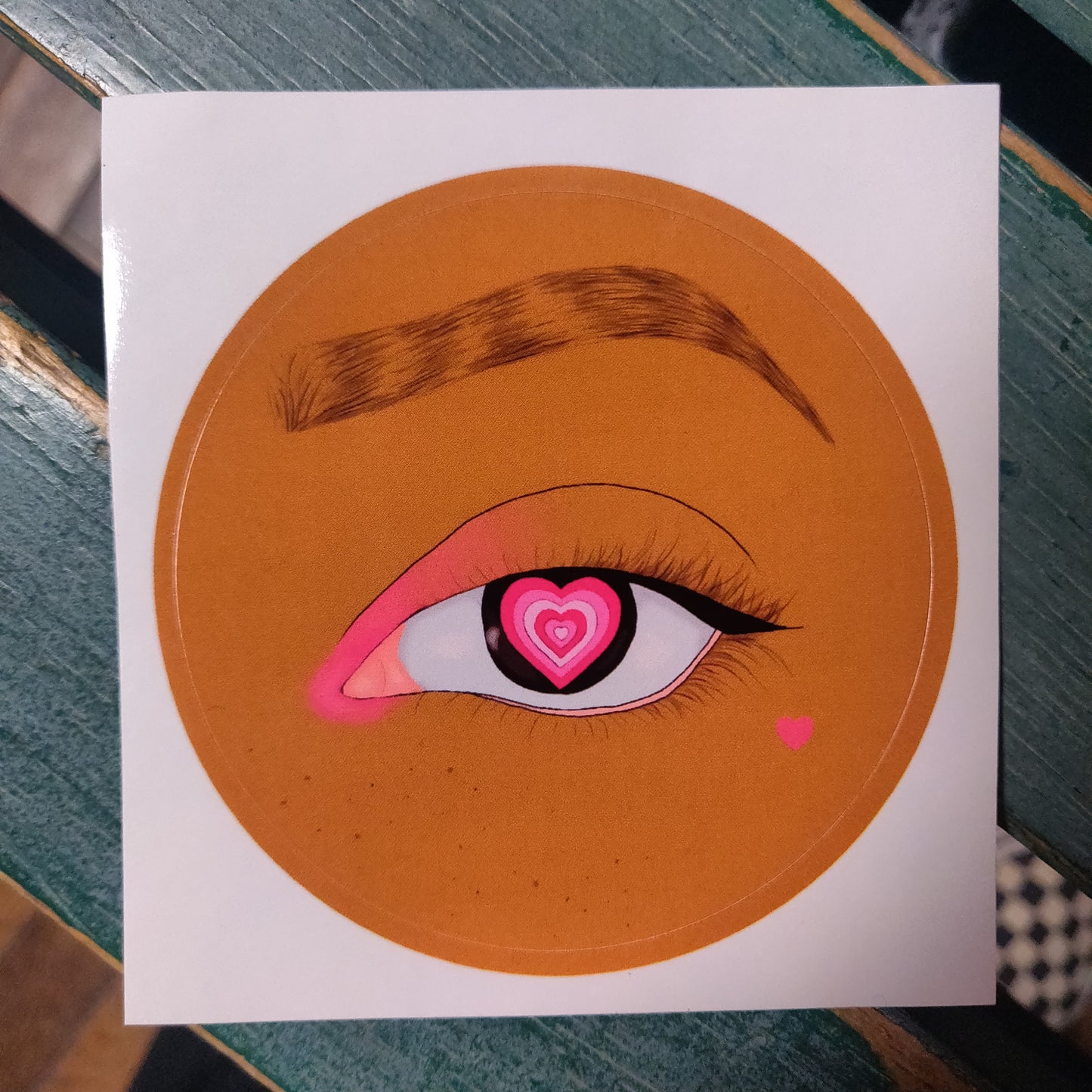 Heart Eye STICKERs by Chelsey Luster