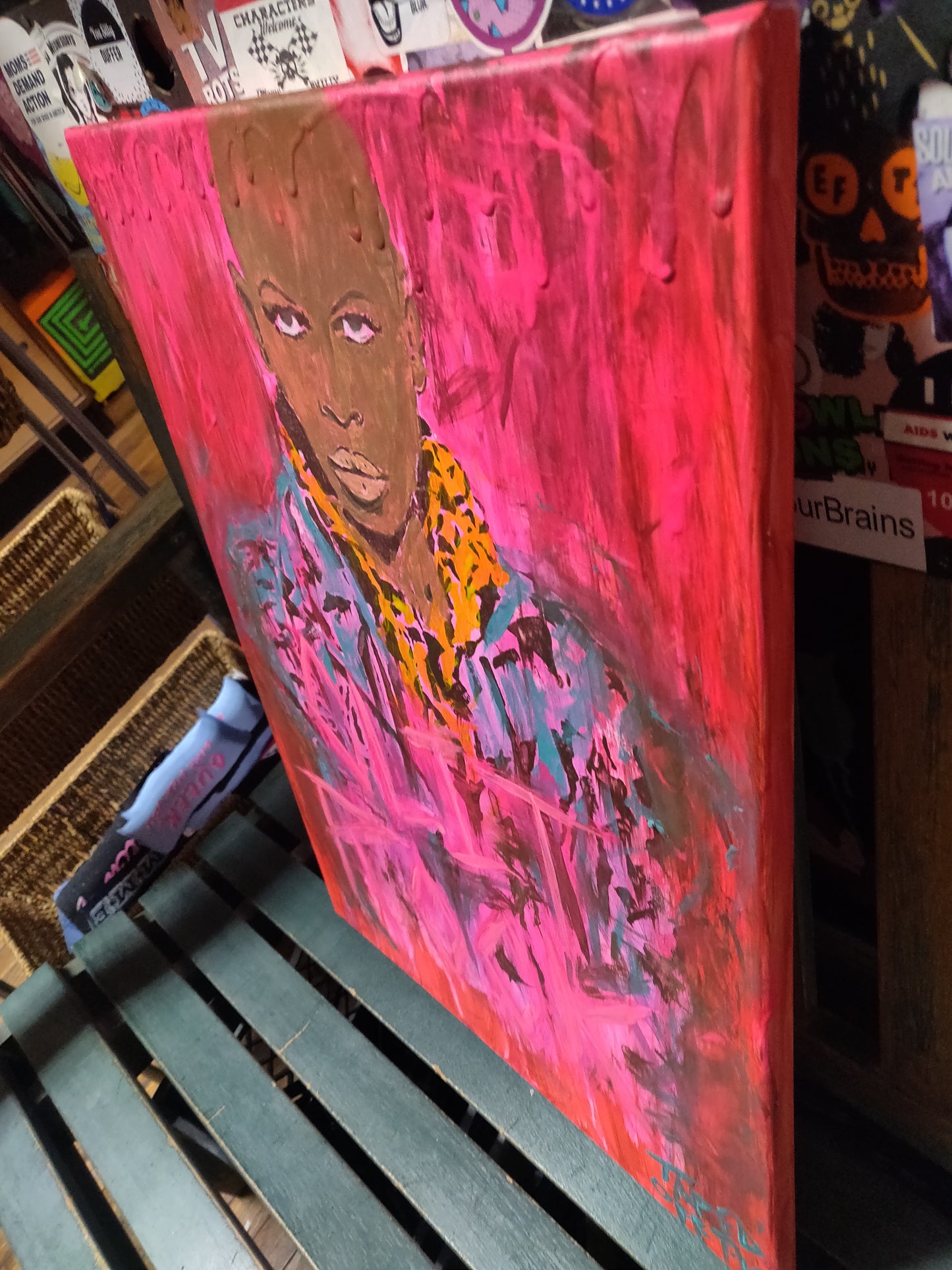 Skin (Skunk Anansie) Clit Rock PAiNTiNG by Taped Off TV