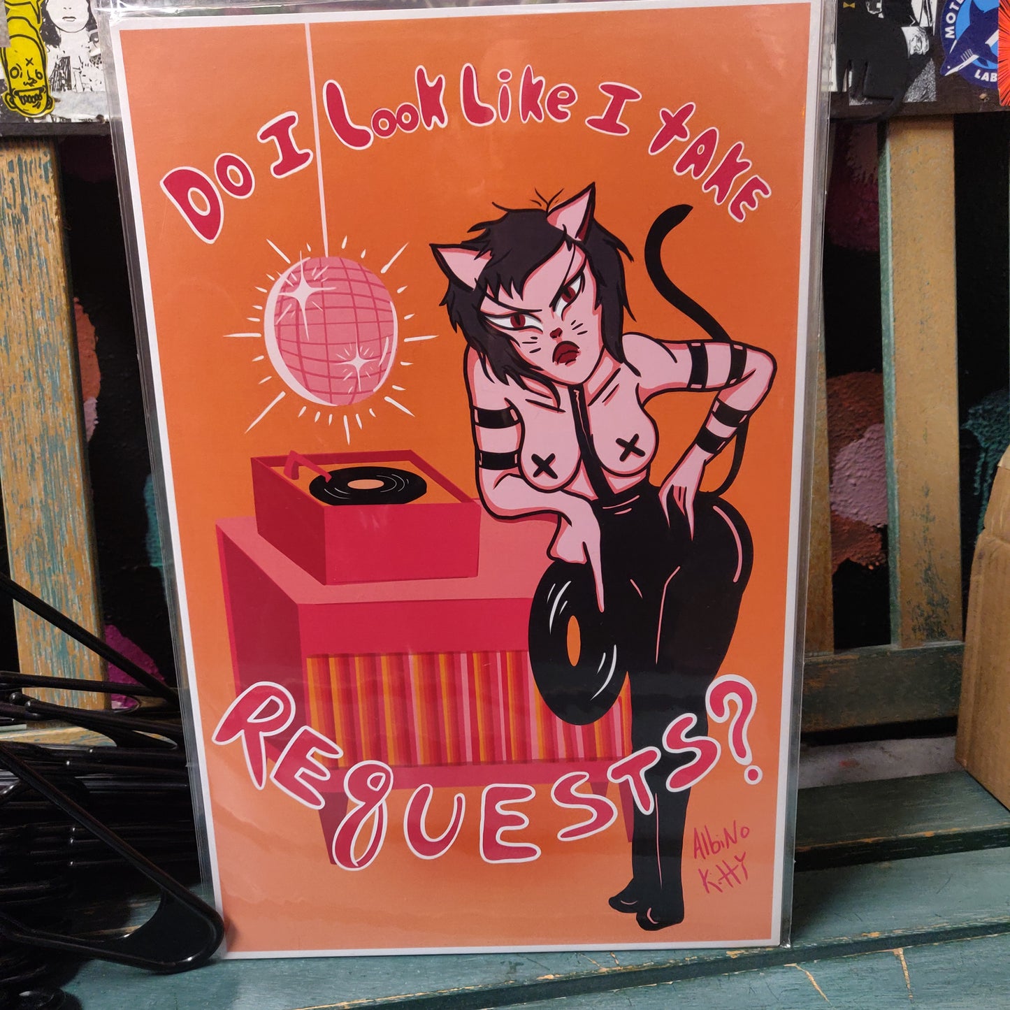 Requests POSTER PRINT by Albino Kitty