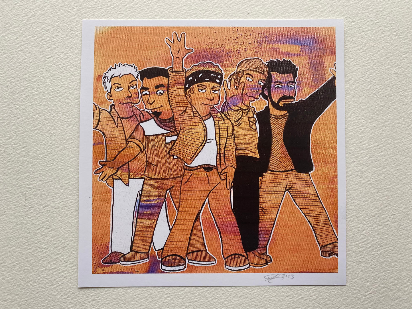 N Sync Simpsons PRINT