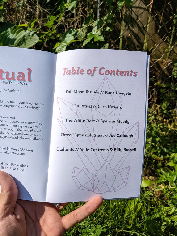 Ritual: Reflections on the Things We Do ZiNE
