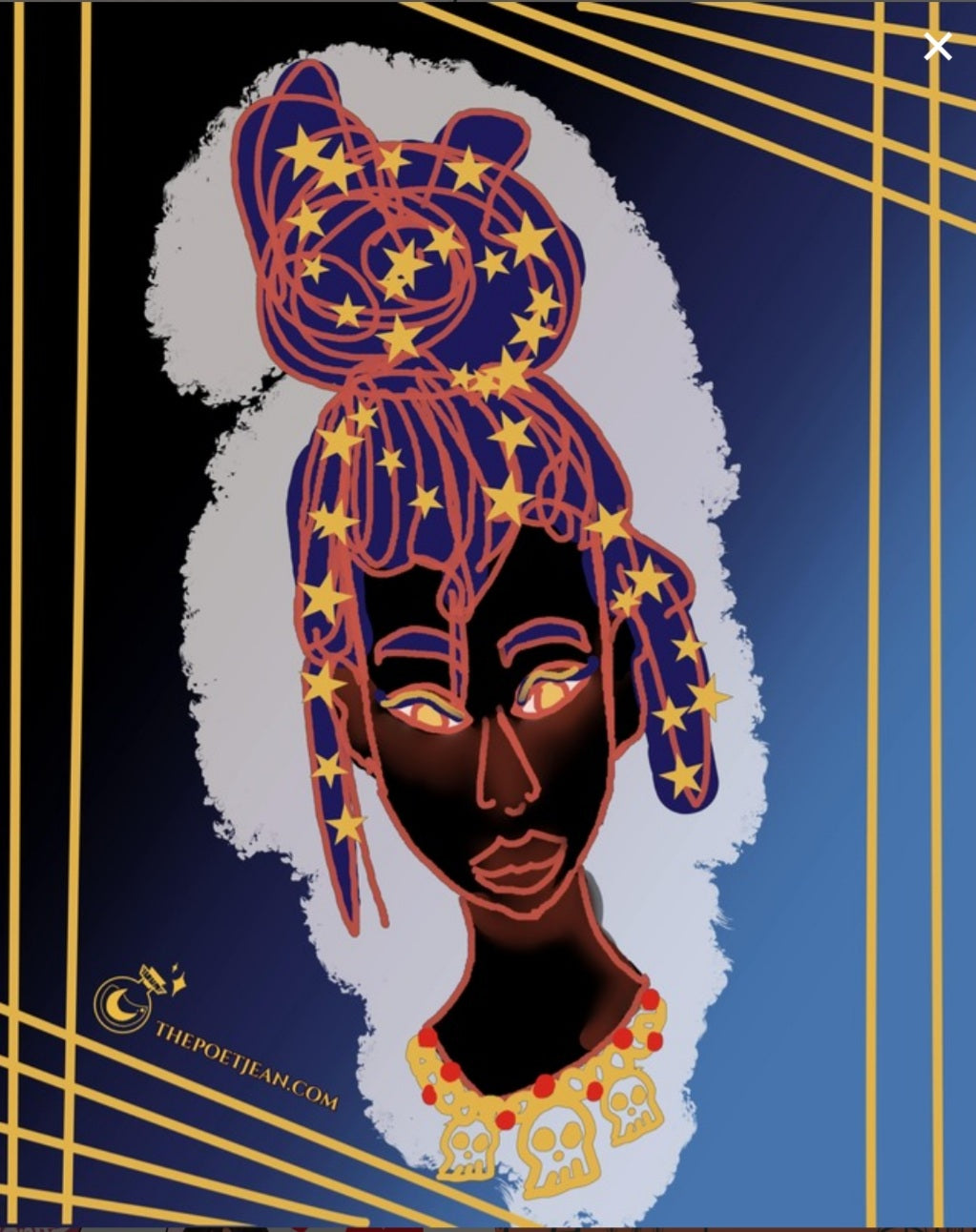 Void Goddess The Poet Jean PRINT