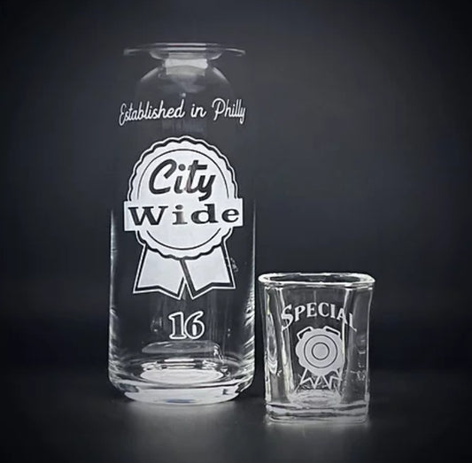 City Wide Special Pint + Shot GLASS SET