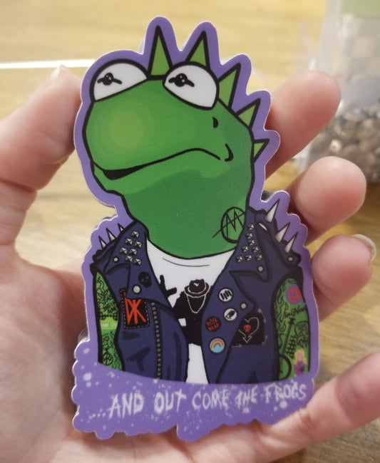And Out Come The Frogs STICKER