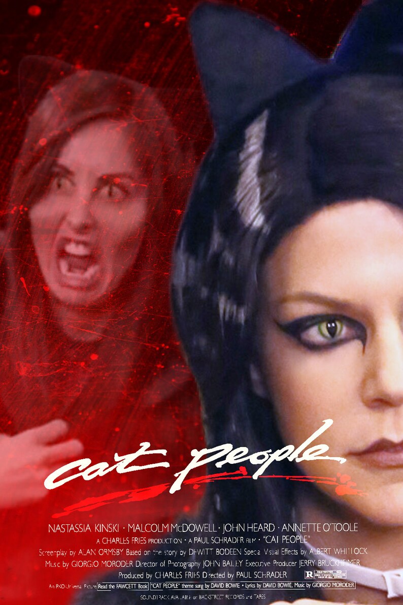 Sunny Horror Cat People Mashup STICKER