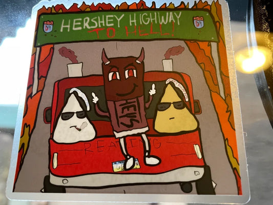 Hershey Highway to Hell STICKER