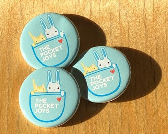 The Pocket Joys Bunny & Cat PiN