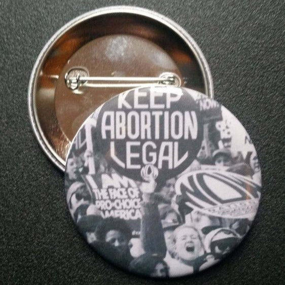 Keep Abortion Legal b&w Pin
