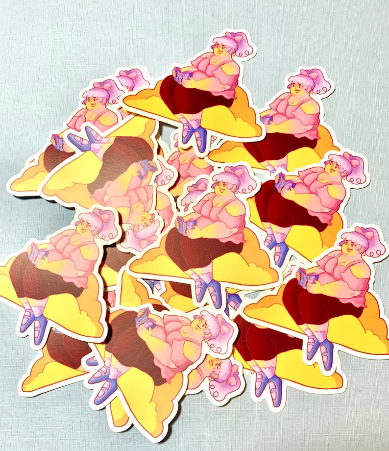 Book Lover STICKER by Obeillustration