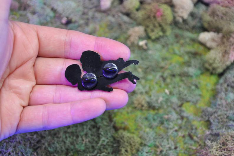 Witch Mom & Robot Dad ENAMEL PIN by Slayerfest 98