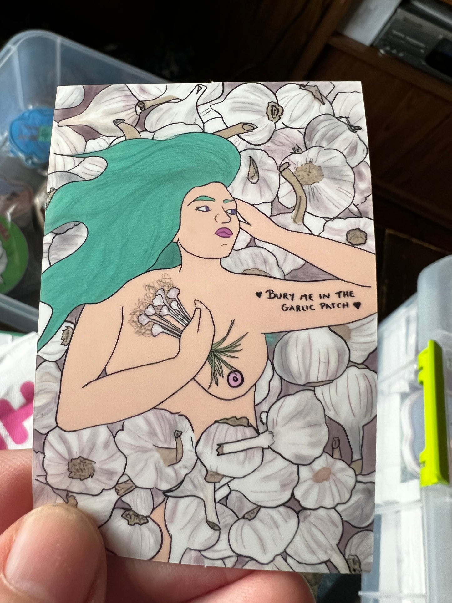 Bury Me in the Garlic Patch STICKER