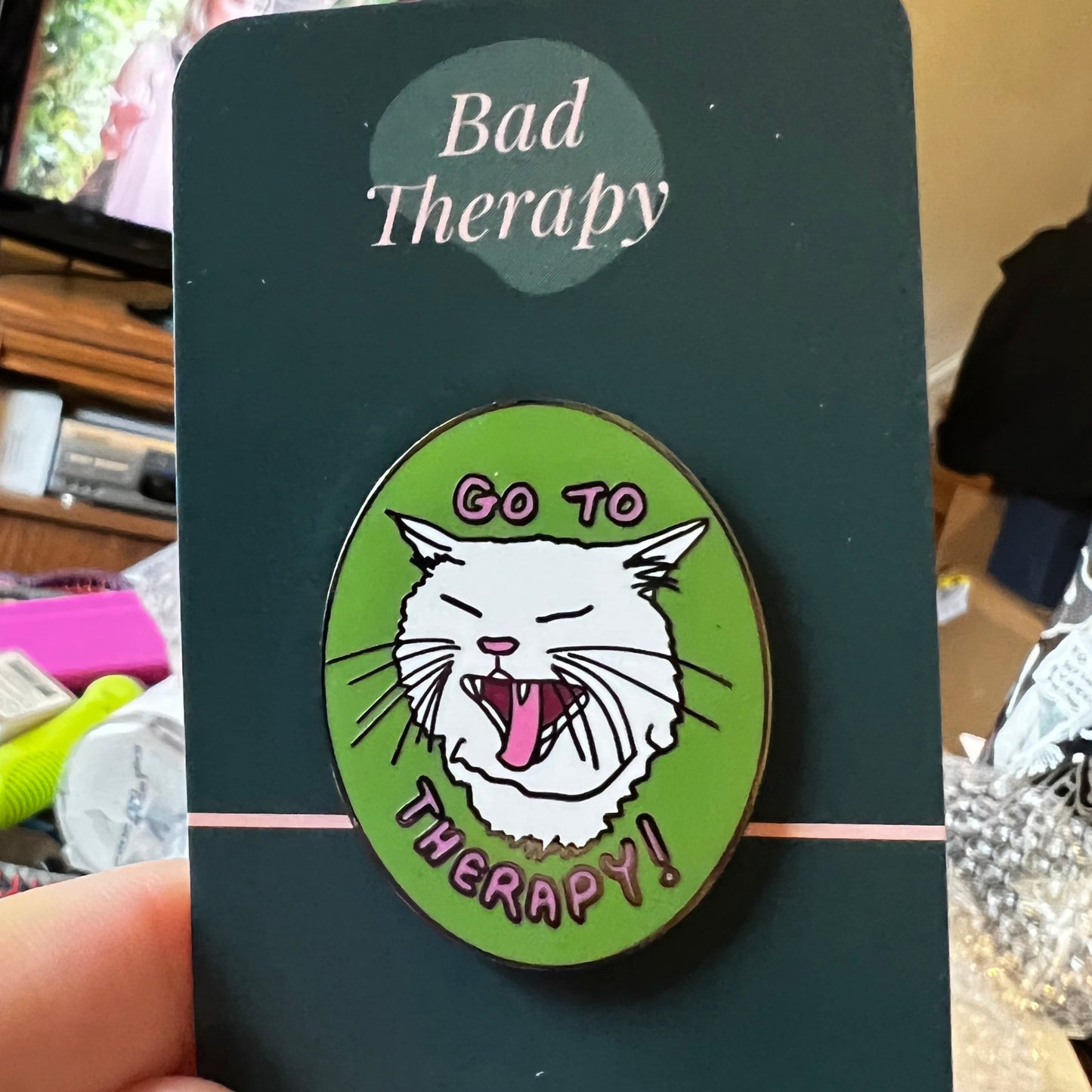 Go To Therapy Enamel PIN