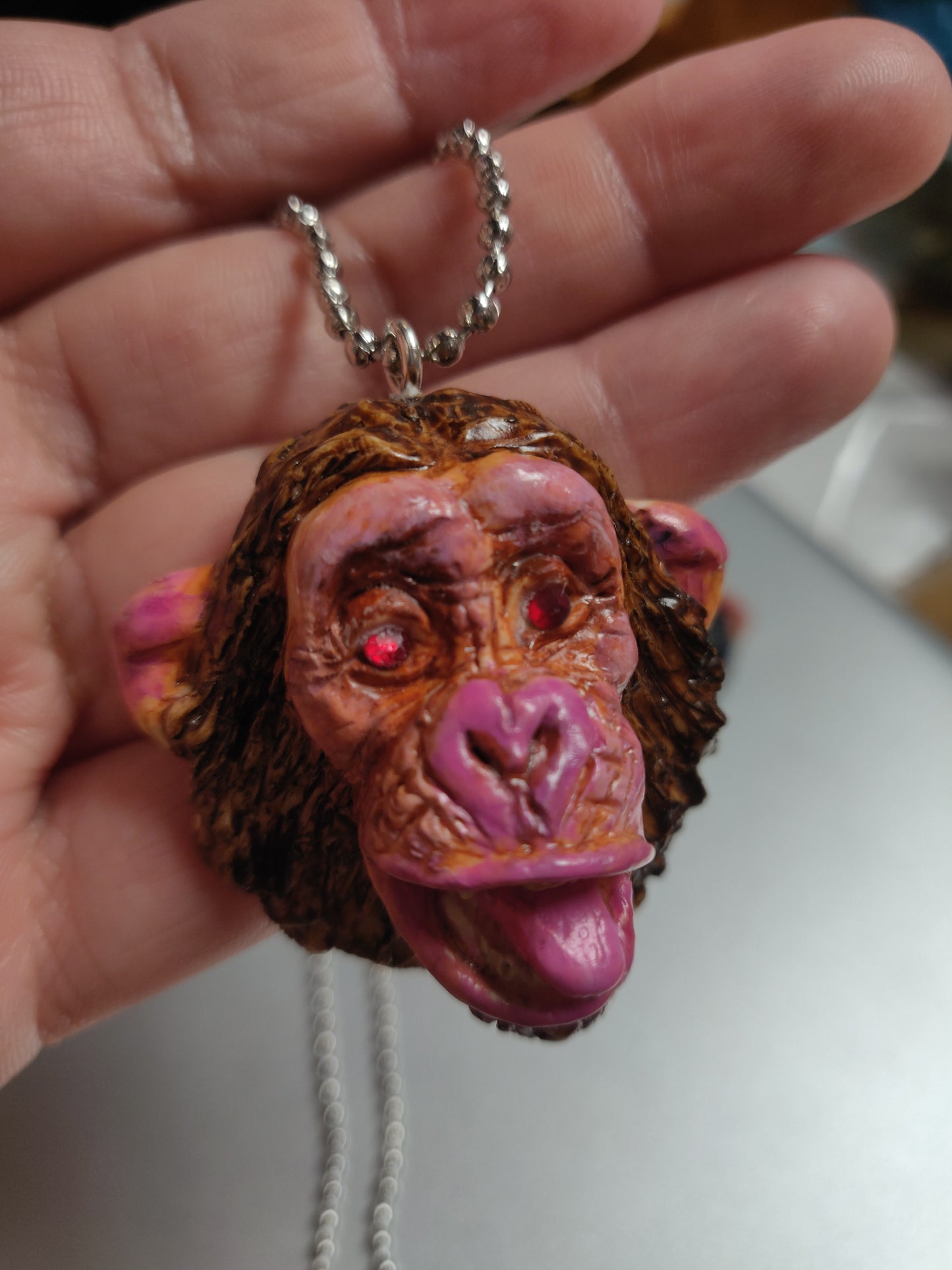 Monkey Hand-sculpted Necklaces
